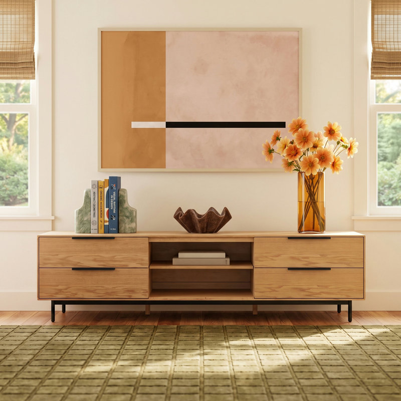 Ellis 76" TV Console, Natural