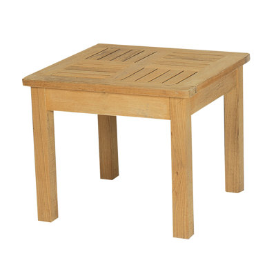 Dane Square Teak Outdoor Side Table