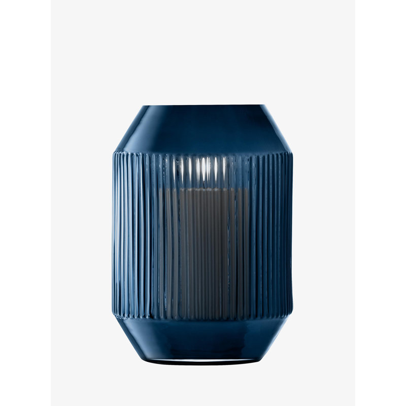 Rotunda Hurricane Candle Holder, Sapphire