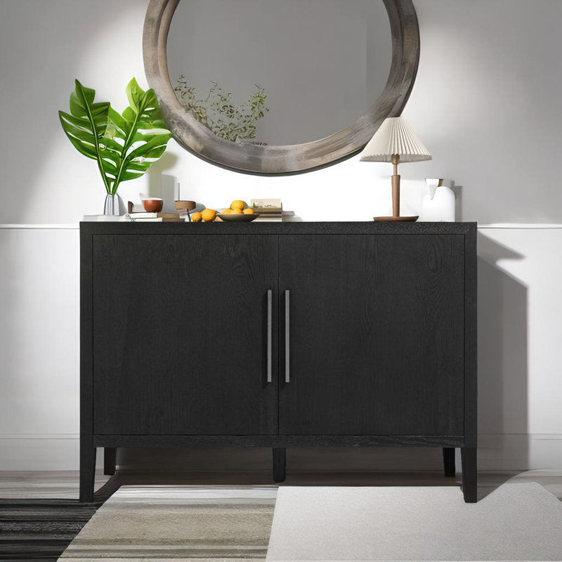 Armoire de rangement en bois, Black