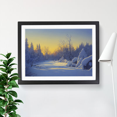 XH1022-10186X Winter Forest Landscape Vol.2 1 Piece Single Picture Frame Wall Art
