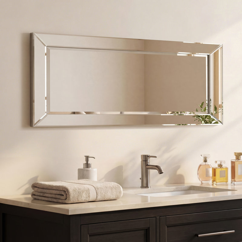 Oren Glass Rectangle Mirror, 54" H x 24" W