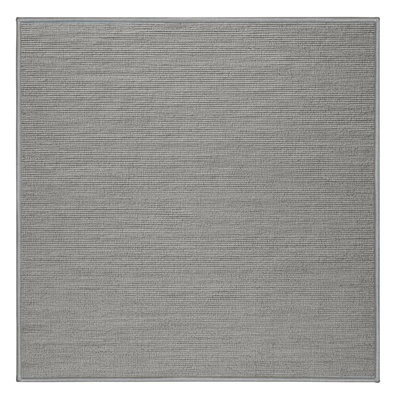 Machine Washable Solid Gray Area Rug