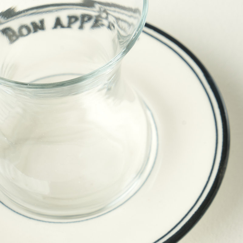 Ensemble de verres à thé avec soucoupes Bon Appetit (6 pièces)