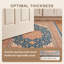 Tapis Willow2 traditionnel à médaillon, style persan, bleu sarcelle, or et crème, lavable à la machine, antidérapant, à poils courts, pour l'intérieur et l'extérieur, adapté aux animaux domestiques, idéal pour le salon, la chambre, la salle à manger, l'entrée, le couloir ou le bureau.-317719098