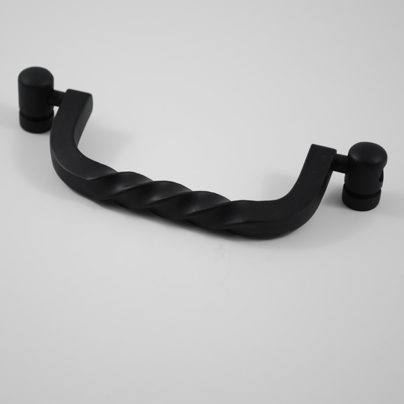4" Center to Center Drop Handle, Black