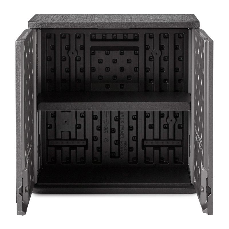30.25" H x 30" W x 12" D Pad-Lockable Blow-Molded Resin Wall Storage Cabinet