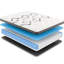 Matelas pour lit simple en cuivre 12,5 po à sensation moyenne, blanc, 75 po x 38 po 12 po, coussin de soutien 57 lb, texture moyenne, 75 po 38 po 12 po, 57 lb-1215628403