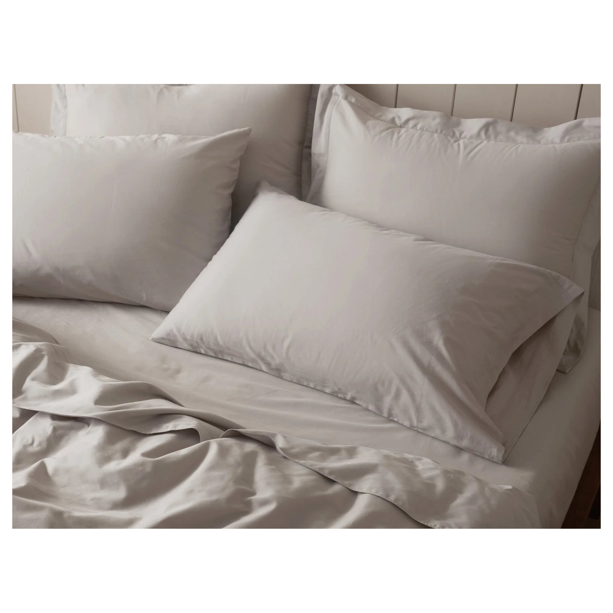 Organic Relaxed Sateen Sham, Alpine White, Standard