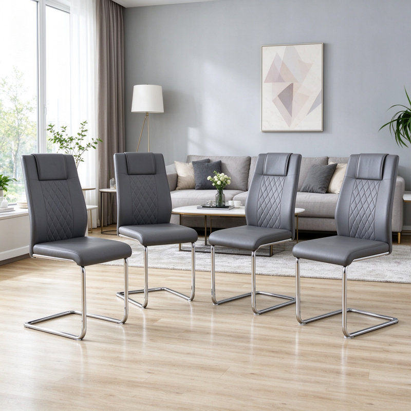 Ensemble de 4 chaises de salle à manger Modern Modern