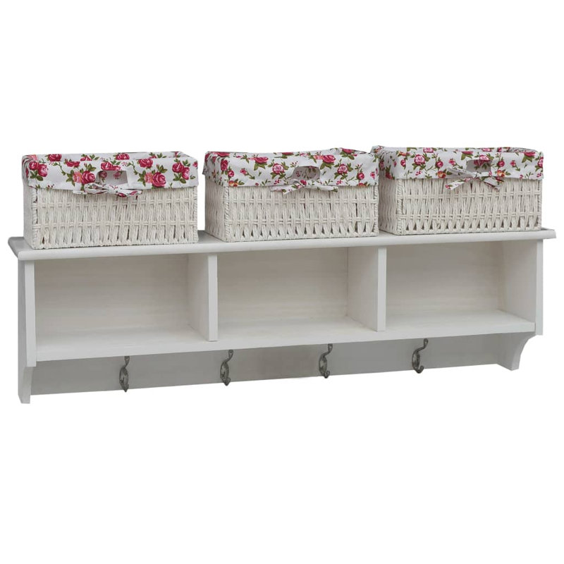 Dayse Solid Wood Wall Coat Rack