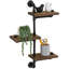 Tavernier 3 Piece Pine Solid Wood Accent Shelf