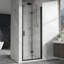 30 à 31,2 po X P 72 po H Porte de douche pivotante sans cadre pliante en verre transparent-117224034