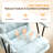 24.4 Inch Upholstered Swivel Office Chair With Leg Pegs And Wheels-1753660966