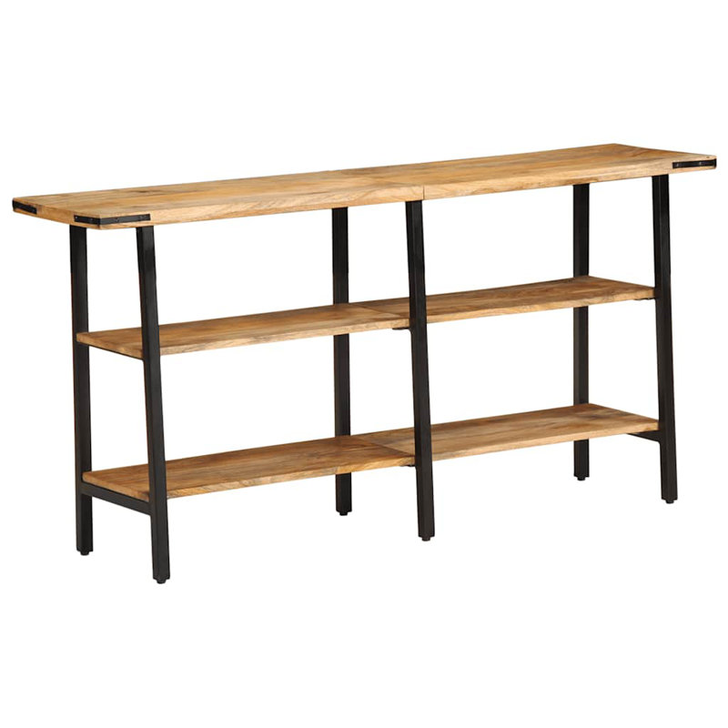 Solid Wood Top Console Table, 70cm H x 140cm W x 35cm D