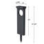 Black Integrated Led Solar Pathway Lights