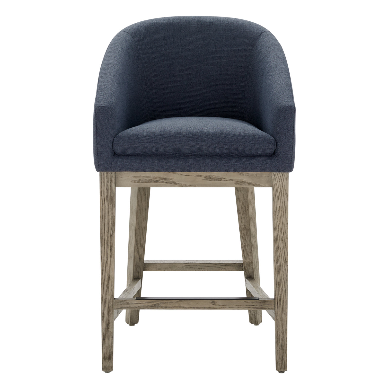 Bethea 26" Bar Stool, Effie Indigo Performance Linen