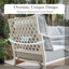 Ensemble de mobilier de patio pour 4 personnes avec chaises longues berçantes-97735833