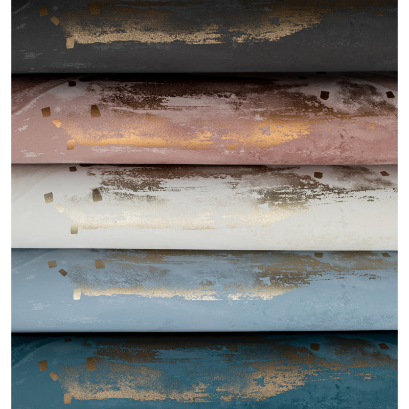 La Brume 24' L x 36" W Wallpaper Roll, Blue