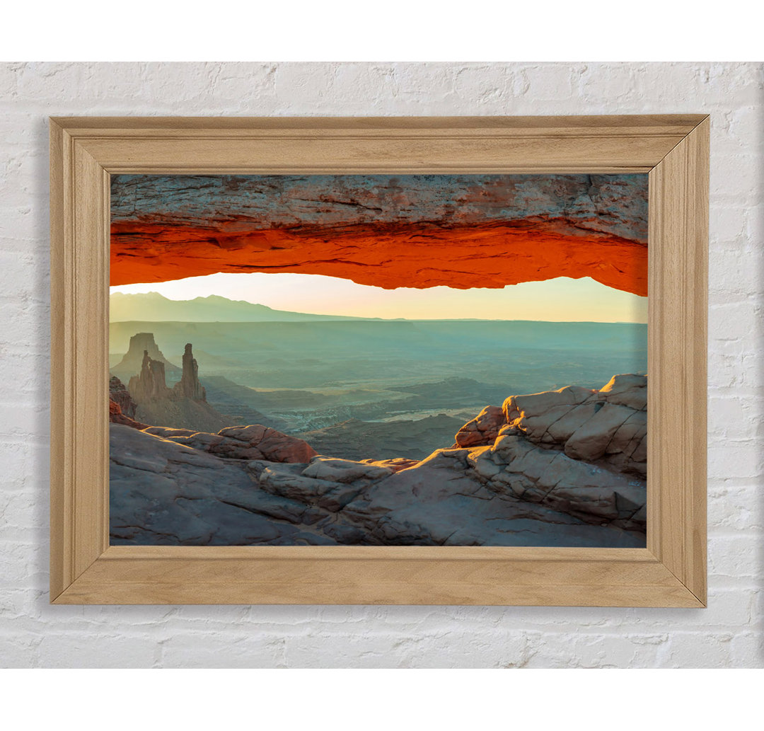 Red Canyon Glow - Einzelner Bilderrahmen Kunstdrucke