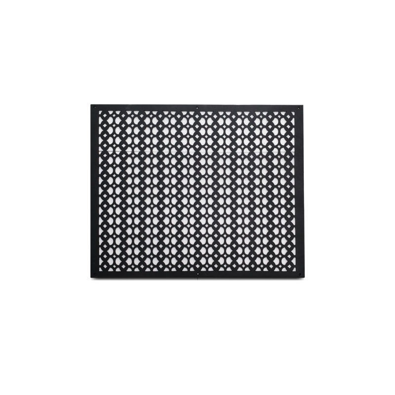 Grille murale en fonte d'aluminium, Noir