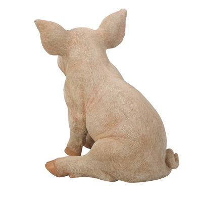 Seated Pig Figurine