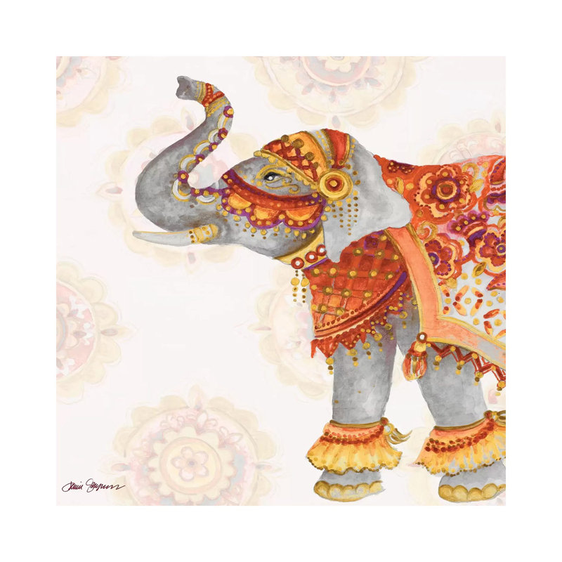 Elephant II by Janice Gaynor - Wrapped Canvas Print, 93.98 cm H x 93.98 cm W x 1.91 cm D