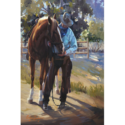 Pardners - Wrapped Canvas Painting