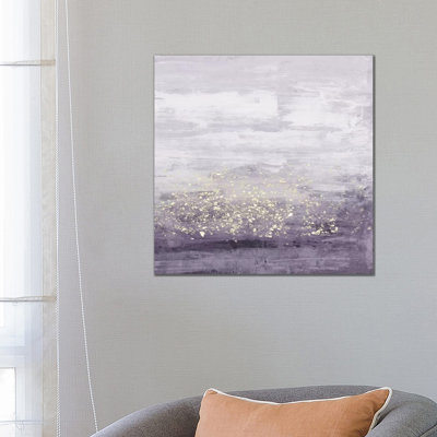 Amethyst Glitter I by Jennifer Goldberger - Wrapped Canvas Painting
