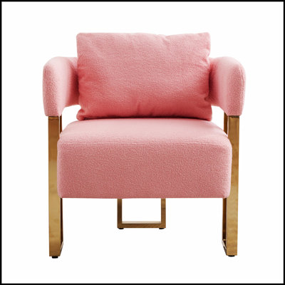 Luxueux canapé rembourré en molleton à pieds en métal, conception moderne avec pieds dorés pour le confort du salon et du bureau