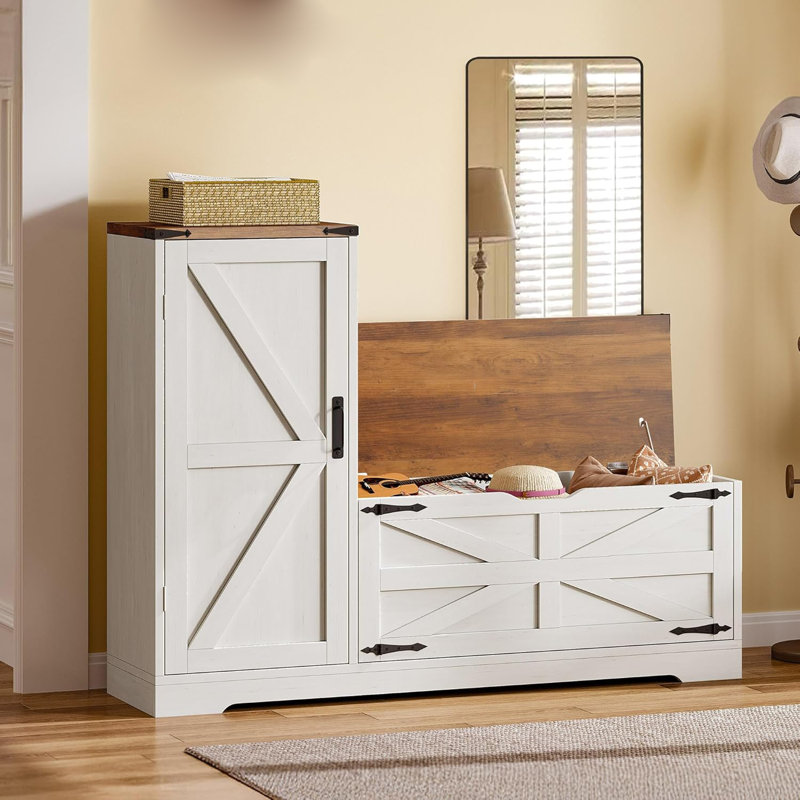 Shoe Cabinet With Bench