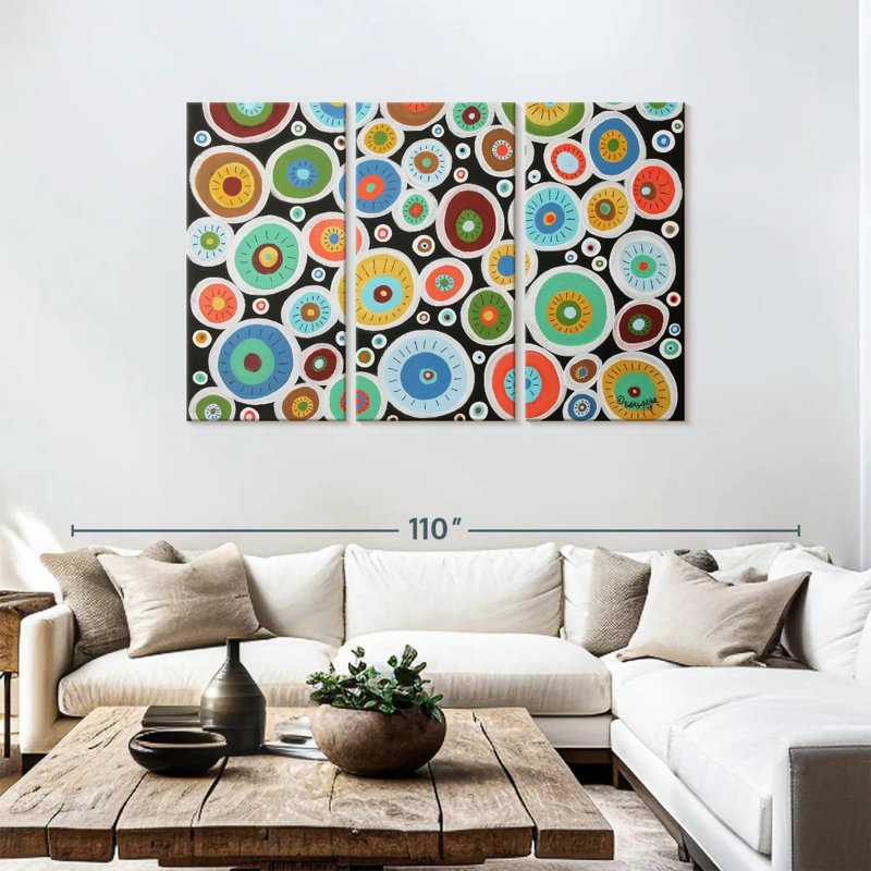 Avery Round Blooms, 48" H x 74" W