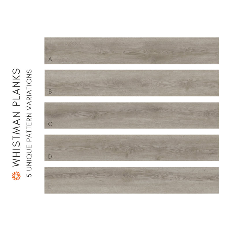 Plancher en vinyle Woodland Whistman 20Mil, Gris