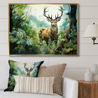 Deer Emerald Grace I - Animals Wall Art Prints