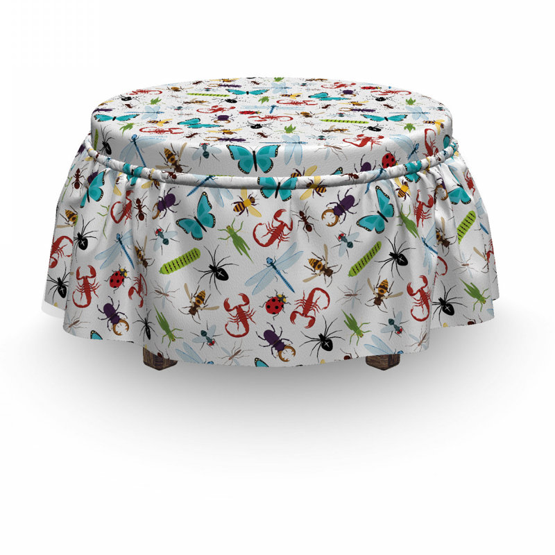 Housse pour repose-pieds insectes bugs