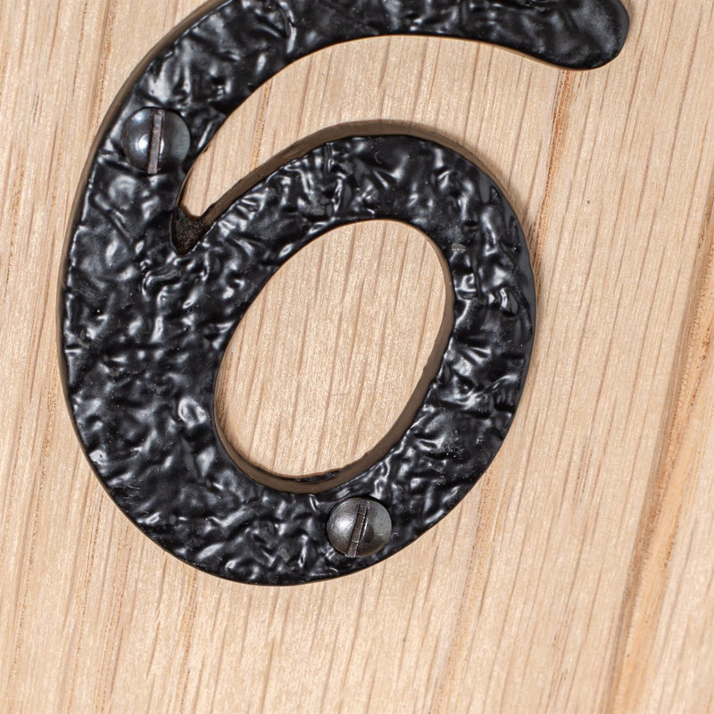 7.6cm H Iron House Number