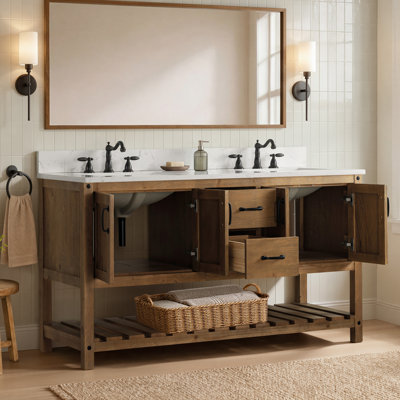 Ensemble de meuble-lavabo double 60 po Radstock