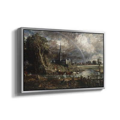 Somerset House Terrace à partir du pont Waterloo, v. 1819 - John Constable - Toile tendue avec châssis encadrée