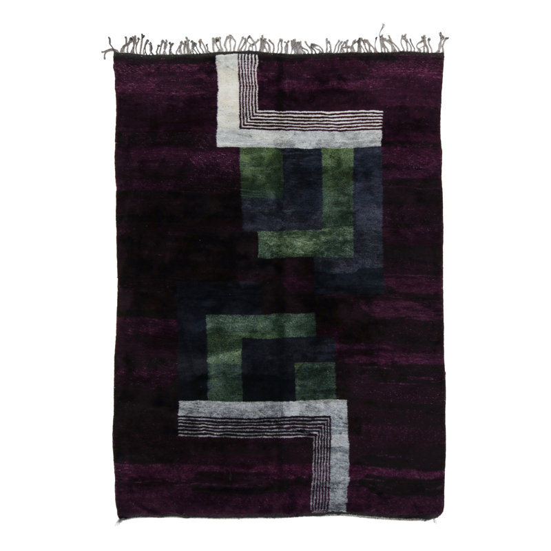 Hand Knotted Wool Area Rug