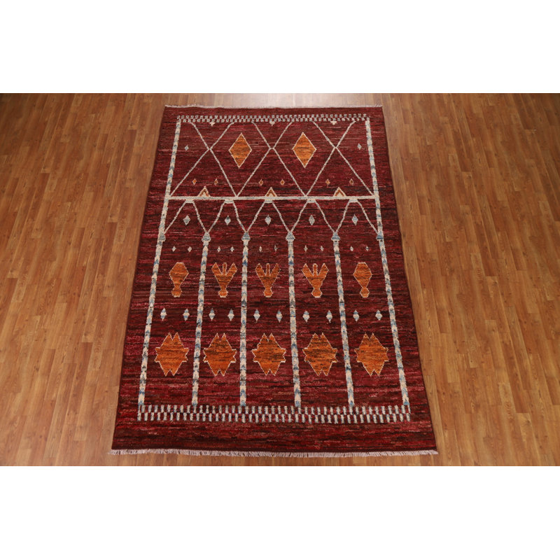 One-of-a-Kind 5'8'' X 9'9'' New Age Wool Area Rug in