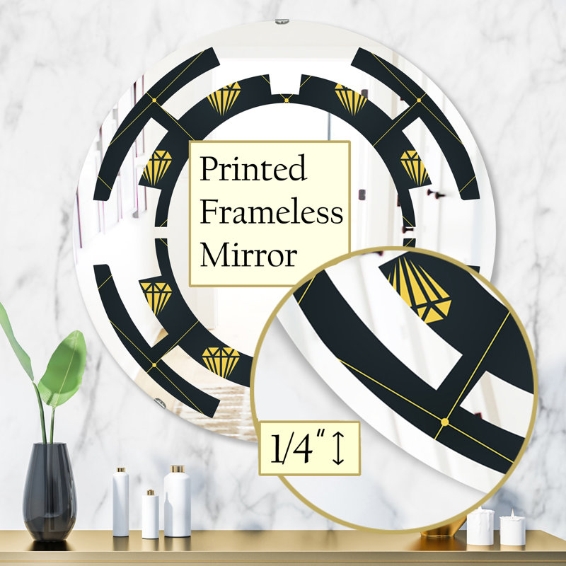 Miroir mural Heart Design Space Glam, H 31,5 po x l po