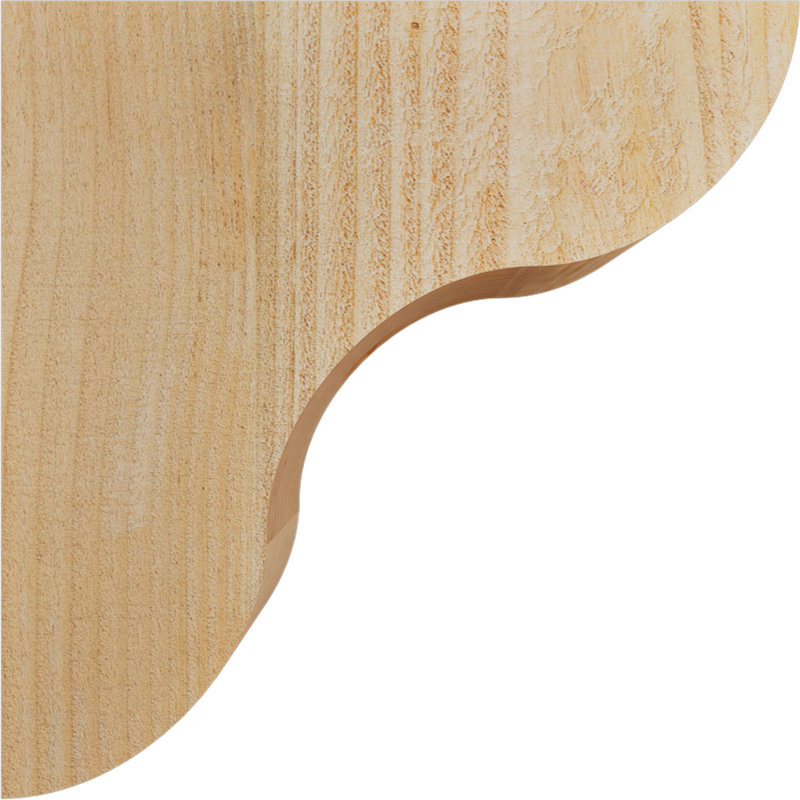 Corbeau Carmel, H 12 po x l 4 po x P 12 po, Sapin de Douglas, Sciage brut