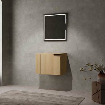 Meuble-lavabo moderne 24 po - Armoire pour lavabo en chêne