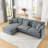 Tripp 110.2-Inch Modern L-Shaped Sectional Sofa-658581281