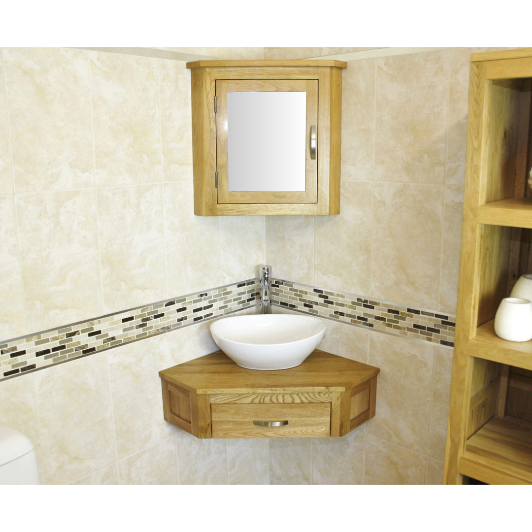 Crank 550mm Single Bathroom Vanity with Vessel Ceramic Basin