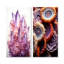 «Pink Amethyst Geode Essence I», ensemble de 2 reproductions d'art sur pierre-1739547195-1739547197