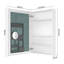 Armoire à pharmacie 24 po x l 36 po à surface sans miroir, avec bords biseautés et porte à ouverture à gauche