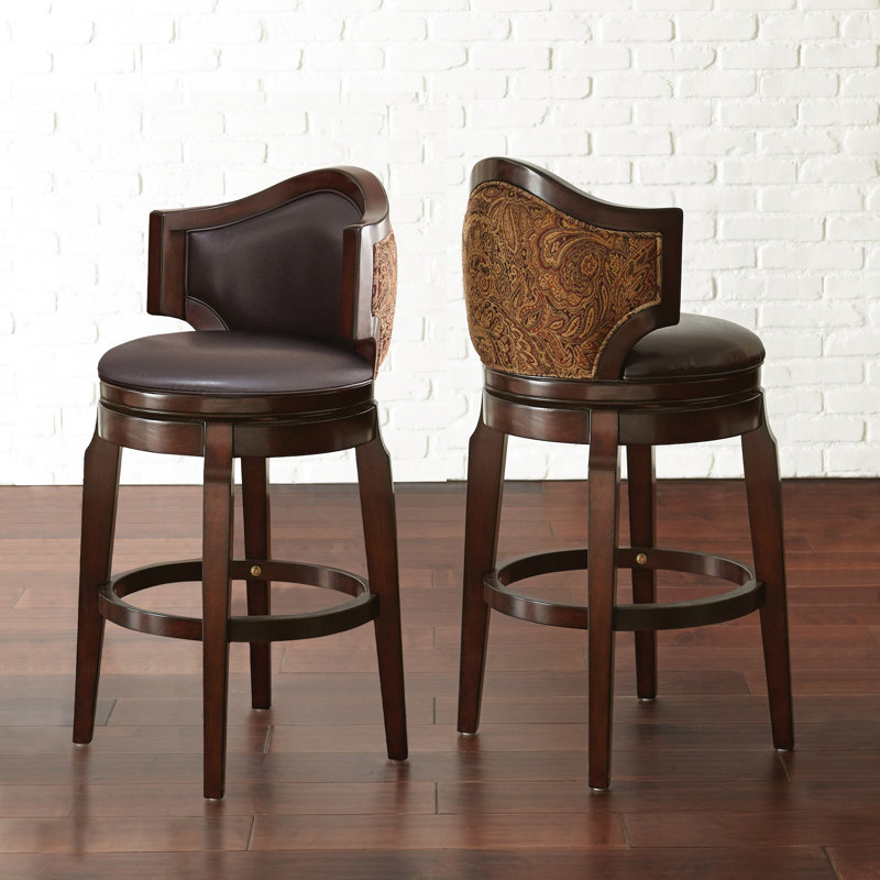 Dupo Swivel Upholstered Counter Stool