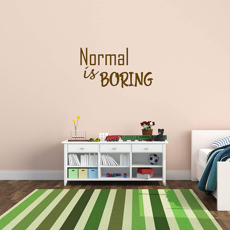 Décalcomanie murale Creative vinyl, Brun, H 11 po x l 21 po
