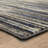 Louque Gray/Dark Blue Modern Abstract Stripe Area Rug-1232671825